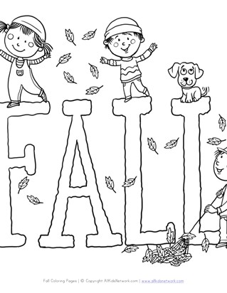 Fall Coloring Pages