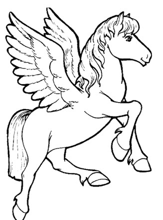 pegasus pictures to color