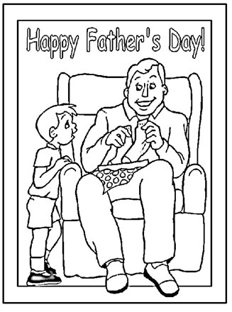 fathers day coloring page