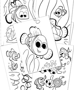 Finding Nemo Coloring Pages