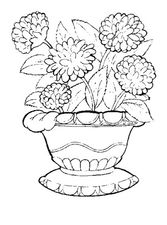 flowers coloring page