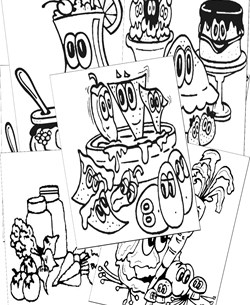 Food Coloring Pages