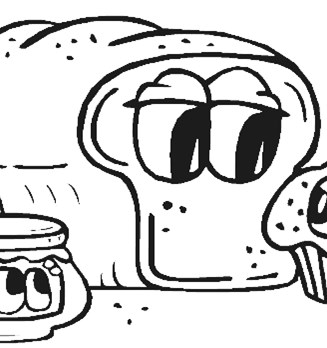 bread coloring page
