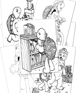 Franklin the Turtle Coloring Pages