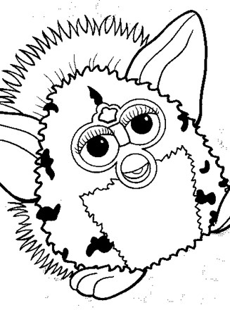 furby coloring page