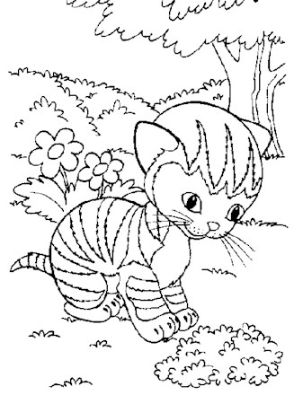 golden book cat coloring page