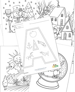 Hanukkah Coloring Pages