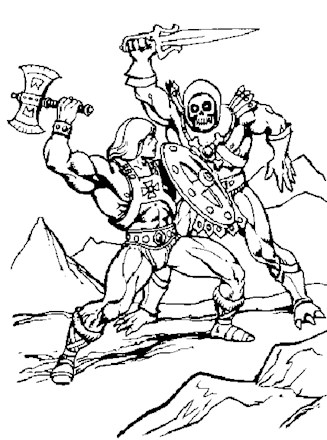 Skeletor Pages Printable Coloring Pages