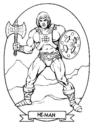 he man coloring page