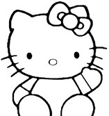 hello kitty coloring page