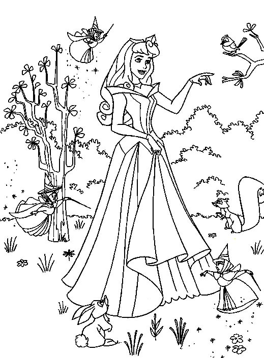 Princess Coloring Pages - Print Princess Pictures to Color ...