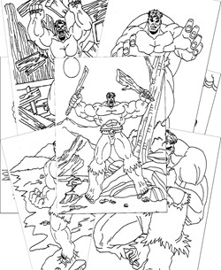 Incredible Hulk Coloring Pages