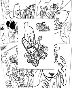 Jimmy Neutron Coloring Pages