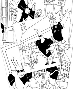 Johnny Bravo Coloring Pages