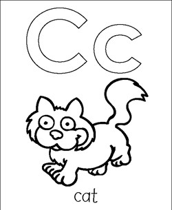 coloring letters c coloring page