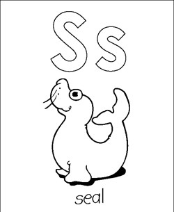 coloring letters s coloring page