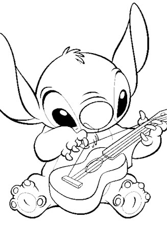 Stitch from Lilo and Stitch Coloring Page