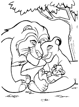 valentine coloring pages lion