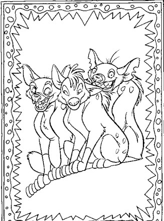 shenzi banzai ed coloring page
