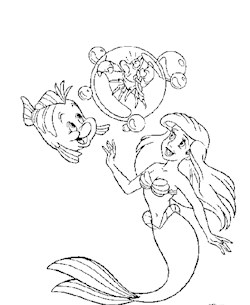 littlemermaid coloring page