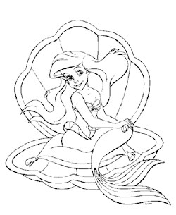littlemermaid3a coloring page