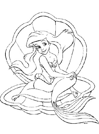 littlemermaid3a coloring page