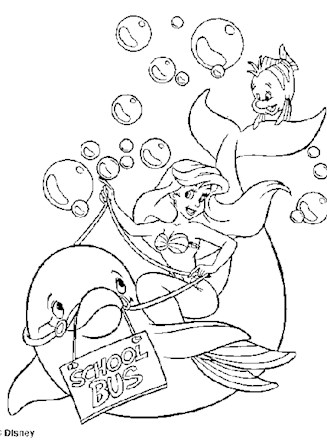 littlemermaid6a coloring page