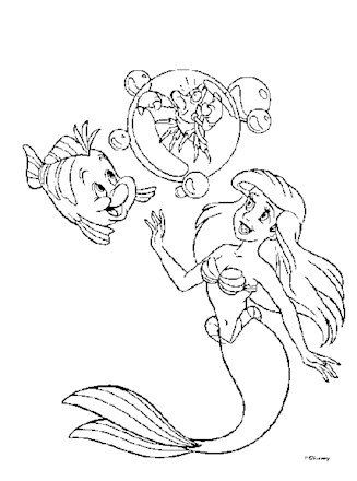 littlemermaid7a coloring page