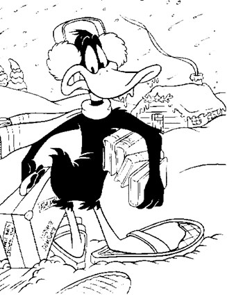 daffy duck coloring page
