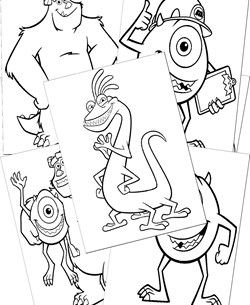 Monsters Inc Coloring Pages