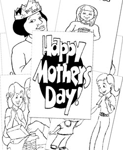 Mothers Day Coloring Pages