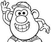 Mr Potatohead Coloring Pages All Kids Network