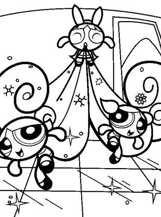 Powerpuff Girls Coloring Pages for Kids - Get Coloring Pages