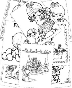 Precious Moments Coloring Pages