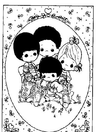 precious moments creation coloring pages