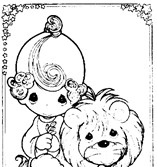precious moments lamb coloring page
