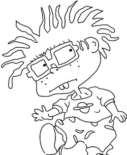 chuckie coloring page