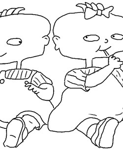 phil and lil coloring page