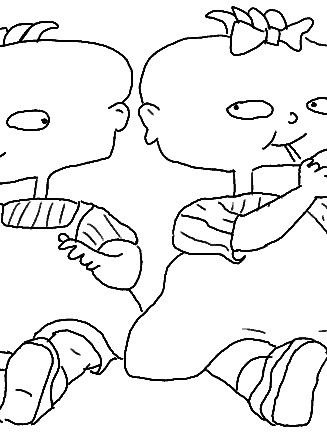 phil and lil coloring page
