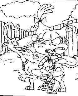 rugrats angelica coloring page