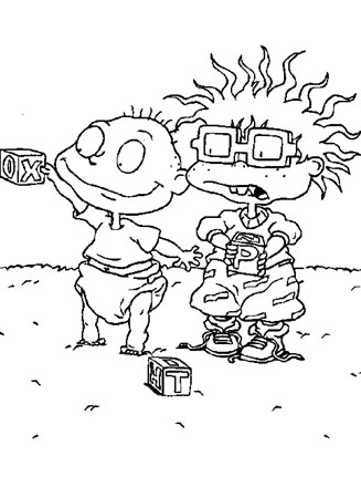 rugrats tommy coloring pages