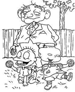 rugrats money coloring page