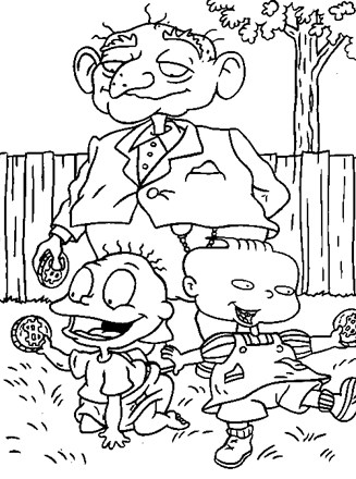 rugrats money coloring page
