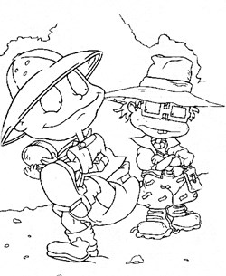 rugrats outside coloring page