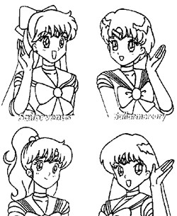 sailor moon  coloring page