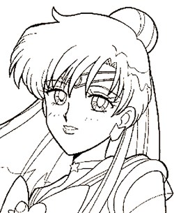 sailor moon 1a coloring page