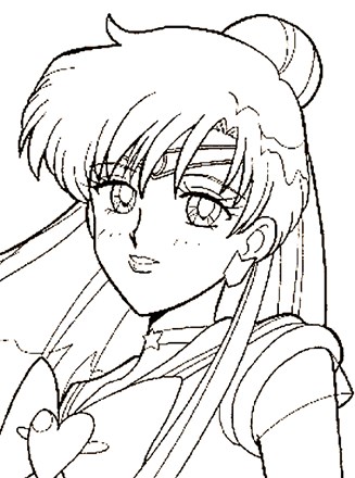 sailor moon 1a coloring page