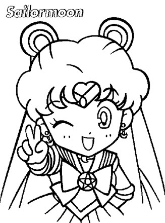 sailor moon 2a coloring page