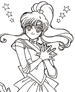 sailor moon 3a coloring page