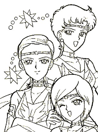 sailor moon 4a coloring page